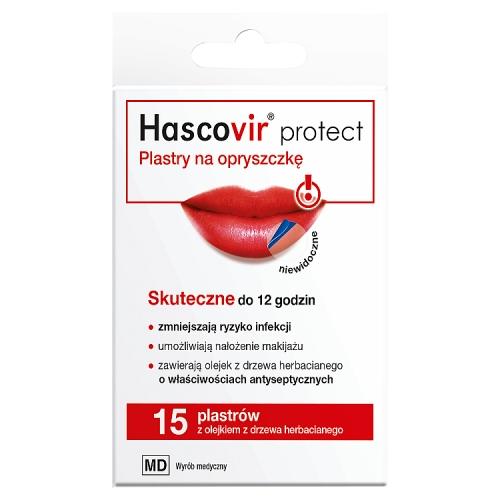 Miniaturka artykułu - Hascovir Protect Plastry na opryszczkę, 15szt.