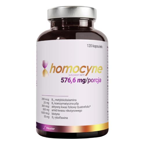 HAUSTER Homocyne 576,6mg, 120 kaps. - suplement diety z witaminą B