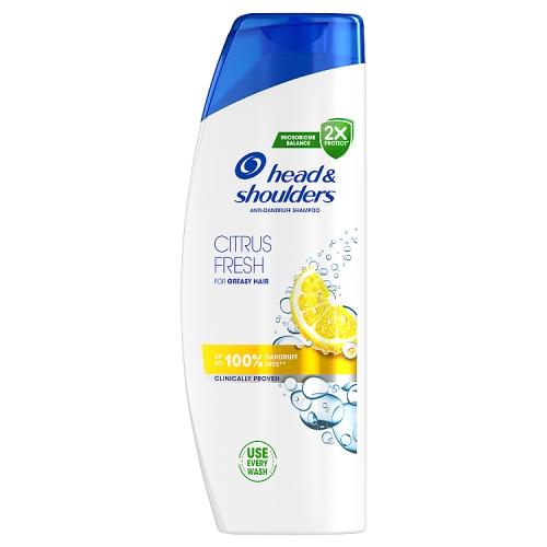 Miniaturka artykułu - Head&Shoulders Citrus Fresh Szampon przeciwłupieżowy, 400ml