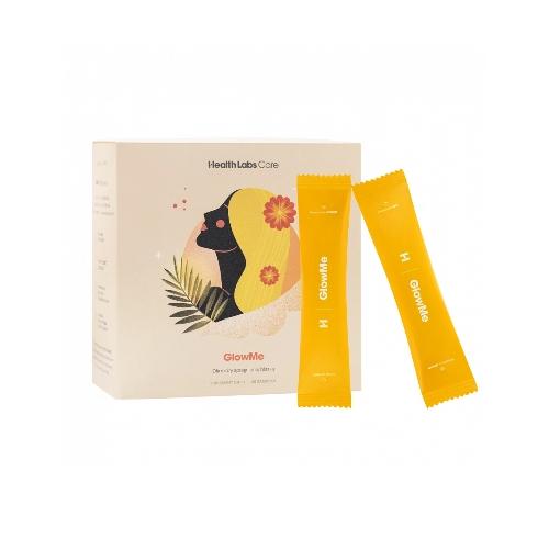 Miniaturka artykułu - Health Labs Care GlowMe Kolagen dla sk&oacute;ry spragnionej blasku ananas-mango, 30 saszetek