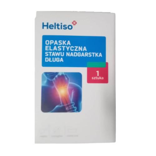 Miniaturka artykułu - Heltiso Opaska elastyczna stawu nadgarstka długa - rozmiar M, 1 sztuka