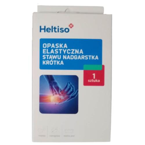Miniaturka artykułu - Heltiso Opaska elastyczna stawu nadgarstka kr&oacute;tka - rozmiar M, 1 sztuka