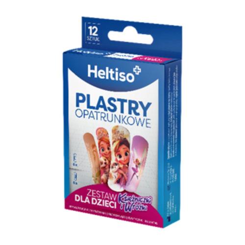 Miniaturka artykułu - Heltiso Plastry opatrunkowe Zestaw dla dzieci Księżniczki i Wr&oacute;żki, 12 szt.