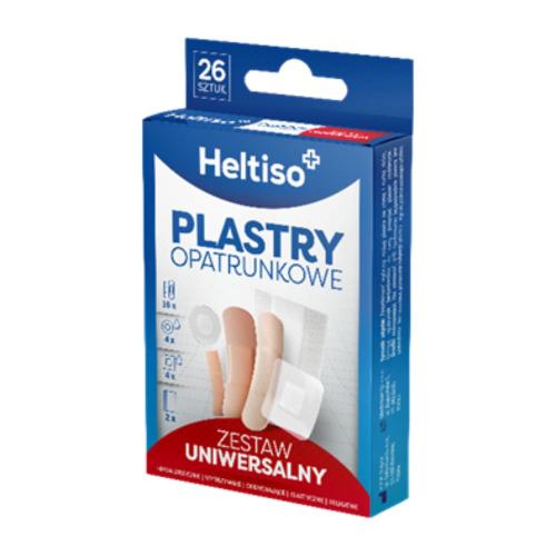 Miniaturka artykułu - Heltiso Plastry opatrunkowe Zestaw uniwersalny, 26 szt.