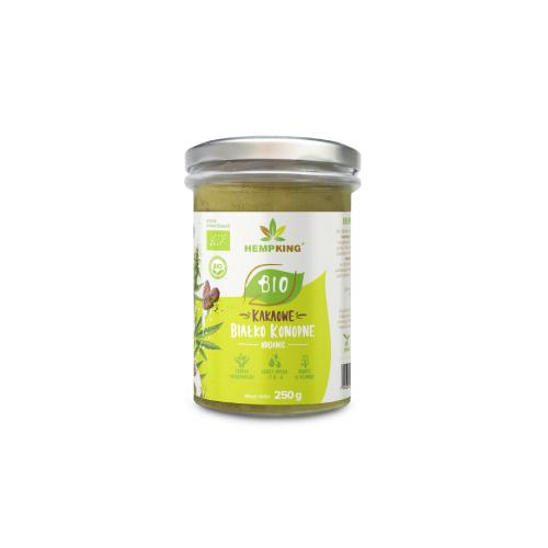 Miniaturka artykułu - HEMPKING BIO Białko konopne organiczne z kakao, 250g