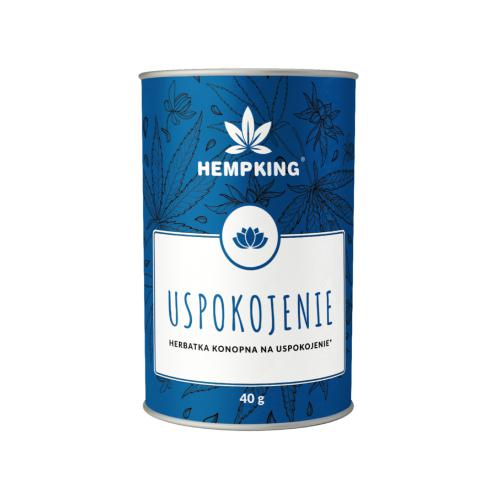 Miniaturka artykułu - HEMPKING Herbatka konopna USPOKOJENIE, 40g