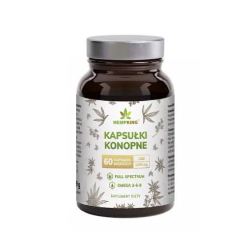 Miniaturka artykułu - HEMPKING Kapsułki konopne, 60 kaps.