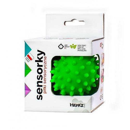 Miniaturka artykułu - HENCZ TOYS Sensorky Piłeczka Sensoryczna Jeżyk W Pudełku - zielony 530 dla dzieci 0+