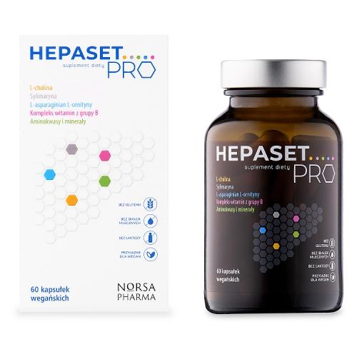 Miniaturka artykułu - Hepaset Pro, 60 kapsułek