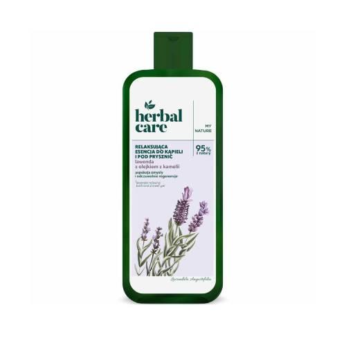 Miniaturka artykułu - Farmona Herbal Care Relaksująca esencja do kąpieli i pod prysznic Lawenda z olejkiem z kamelii, 400 ml