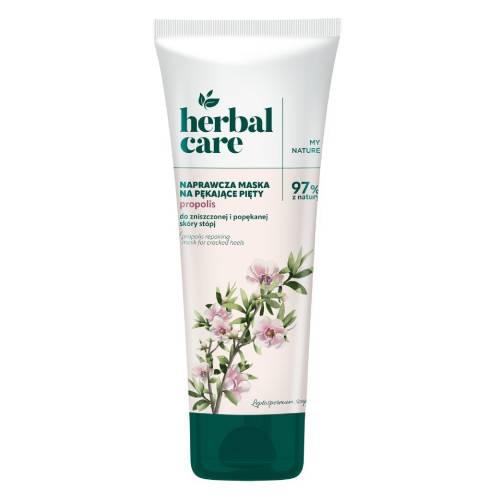 Miniaturka artykułu - Herbal Care Propolis Naprawcza maska na pękające pięty z propolisem, 100 ml