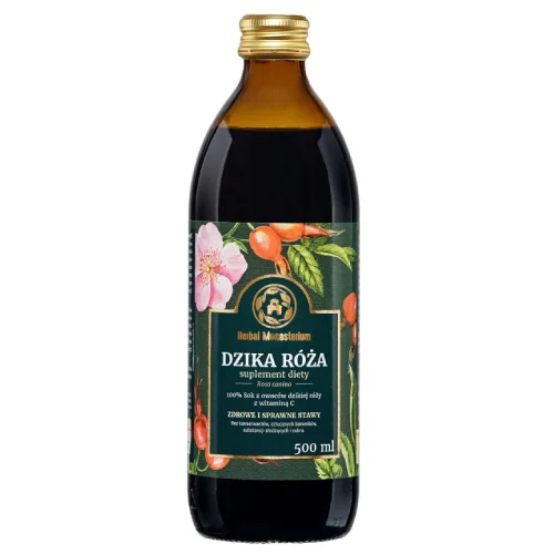 Miniaturka artykułu - HERBAL MONASTERIUM Sok z Dzikiej R&oacute;ży - 500ml