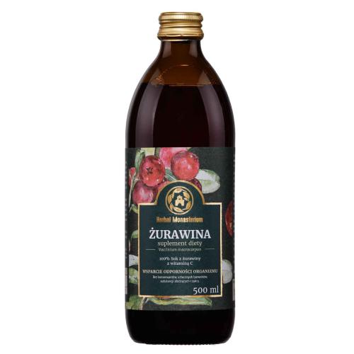 Miniaturka artykułu - Herbal Monasterium Sok z Żurawiny - 500ml