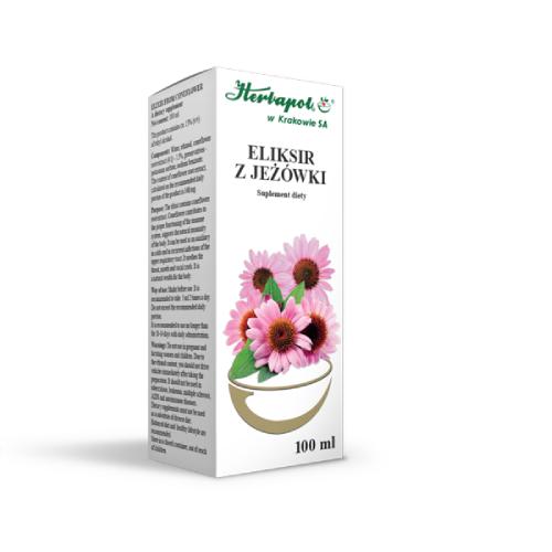 Miniaturka artykułu - HERBAPOL Eliksir z jeż&oacute;wki, 100ml