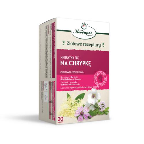 Miniaturka artykułu - HERBAPOL Herbata Fix Na chrypkę, 20x2g