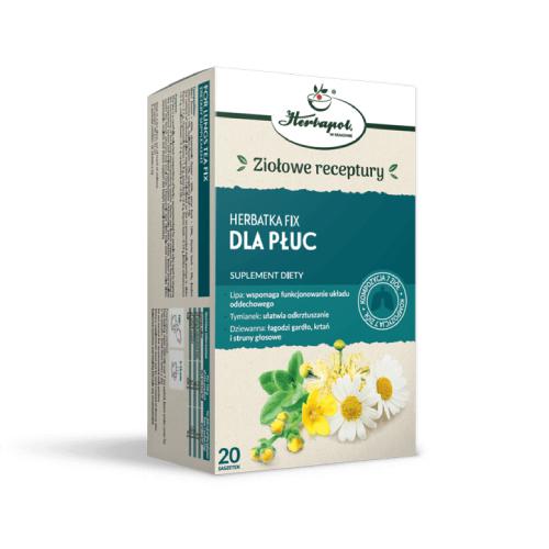 Miniaturka artykułu - HERBAPOL Herbatka Fix Dla płuc, 20x2g
