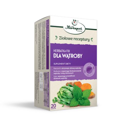 Miniaturka artykułu - HERBAPOL Herbatka Fix Dla wątroby, 20x2g