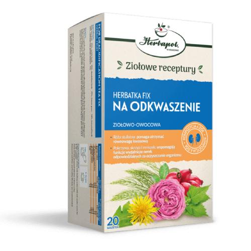 Miniaturka artykułu - HERBAPOL Herbatka Fix Na odkwaszenie, 20x2g