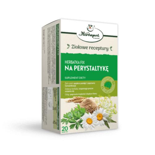 Miniaturka artykułu - HERBAPOL Herbatka Fix Na perystaltykę, 20x2g
