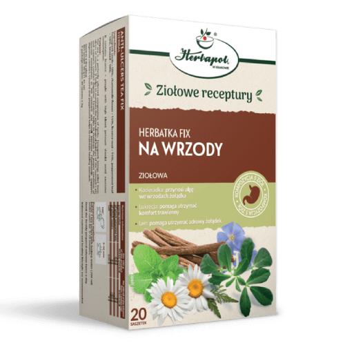Miniaturka artykułu -  HERBAPOL Herbatka Fix Na wrzody, 20 saszetek