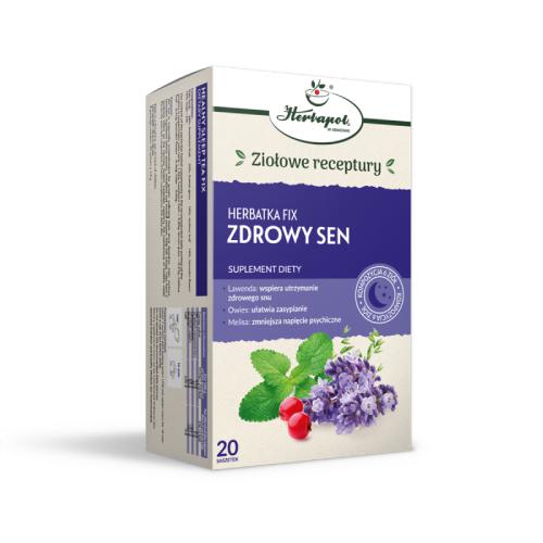 Miniaturka artykułu - HERBAPOL Herbatka Fix Zdrowy sen, 20sasz.x1,5g