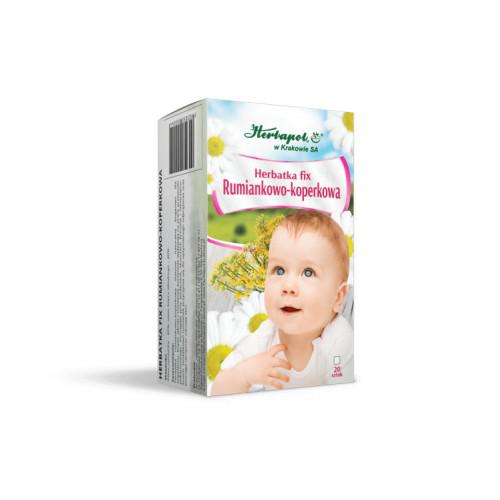Miniaturka artykułu - HERBAPOL Herbatka RUMIANKOWO-KOPERKOWA - 20 saszetek 