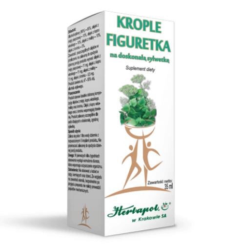 Miniaturka artykułu - HERBAPOL Krople Figuretka płyn - 35 ml