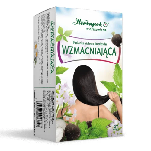 Miniaturka artykułu - Płukanka ziołowa do włos&oacute;w Wzmacniająca, 18x3g