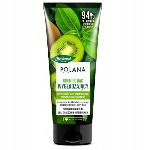 Miniaturka artykułu - HERBAPOL Wygładzający krem do rąk Zielona herbata i kiwi, 50ml