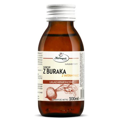 HERBAPOL Syrop z buraka z witaminą C, 100ml