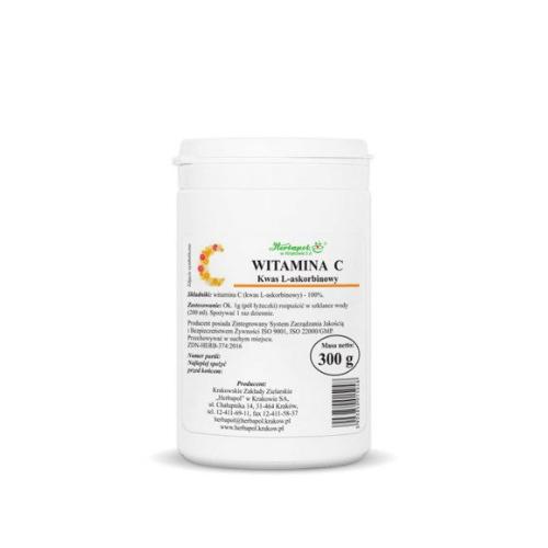 Miniaturka artykułu - Herbapol Witamina C Kwas L-askorbinowy - 300g