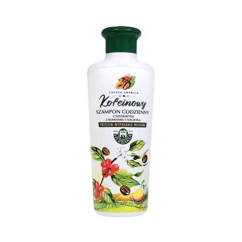 Miniaturka artykułu - Herbaria Szampon kofeinowy codzienny z ekstraktem rumianku i nagietka, 250 ml