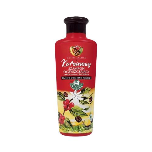 Miniaturka artykułu - Herbaria Szampon kofeinowy oczyszczający z żeń-szeniem, 250 ml