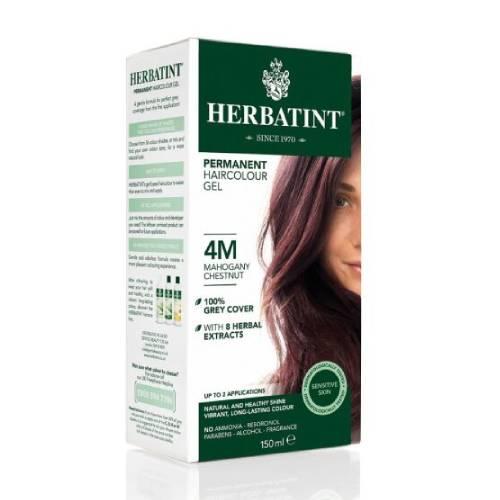 Miniaturka artykułu - HERBATINT 4M Trwała ziołowa farba do włos&oacute;w w żelu Mahoniowy Kasztan, 150ml