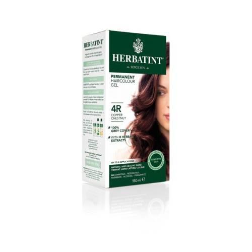 Miniaturka artykułu - HERBATINT 4R Trwała ziołowa farba do włos&oacute;w w żelu Miedziany Kasztan, 150ml