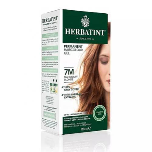 Miniaturka artykułu - Herbatint 7M Trwała ziołowa farba do włos&oacute;w w żelu Mahoniowy Blond, 150 ml