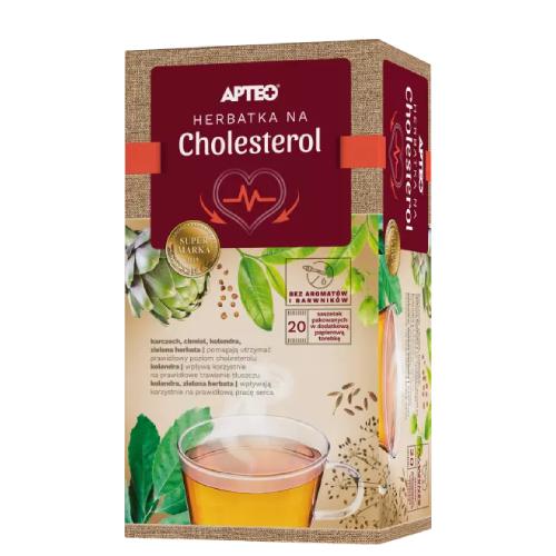 Miniaturka artykułu - Herbatka na cholesterol APTEO NATURA, 20 saszetek