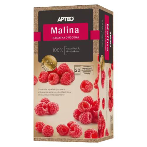 Miniaturka artykułu - Herbatka owocowa Malina APTEO NATURA, 20 saszetek