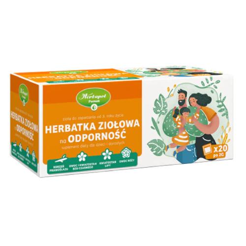 Miniaturka artykułu - Herbapol Herbatka ziołowa na odporność, 20 sasz.