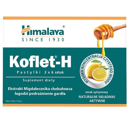 Miniaturka artykułu - HIMALAYA Koflet-H smak cytrynowy - 12past.