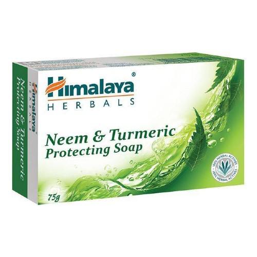 Miniaturka artykułu - HIMALAYA Mydło Neem i Kurkuma - 75 g 