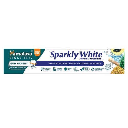 Miniaturka artykułu - HIMALAYA Pasta do zęb&oacute;w Lśniąca Biel - 75 g 