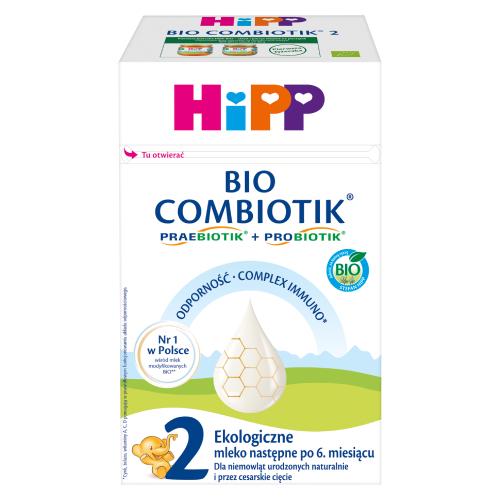 Miniaturka artykułu - HiPP 2 BIO Combiotik Ekologiczne mleko następne dla niemowląt po 6. miesiącu, 550g