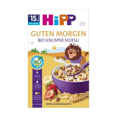 Miniaturka artykułu - HiPP BIO Chrupiące musli z bananami i truskawkami od 15. miesiąca, 200 g