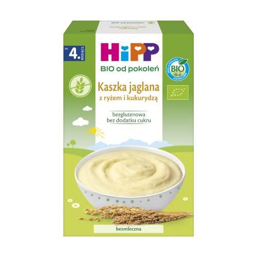 Miniaturka artykułu - HiPP BIO Kaszka jaglana z ryżem i kukurydzą po 4. miesiącu, 200 g