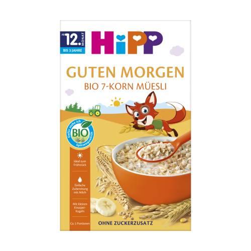 Miniaturka artykułu - HiPP BIO Musli 7 zb&oacute;ż z bananami od 12. miesiąca, 200 g