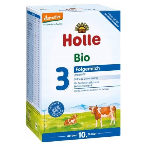 Miniaturka artykułu - HOLLE Bio 3 Mleko następne od 10 mies. życia, 600g