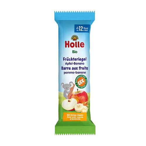 Miniaturka artykułu - HOLLE Bio Batonik owocowy jabłko- banan, 1szt.