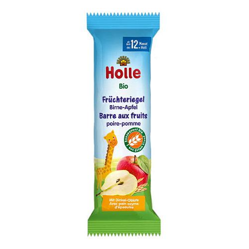 Miniaturka artykułu - HOLLE Bio Batonik owocowy jabłko- gruszka, 1szt.