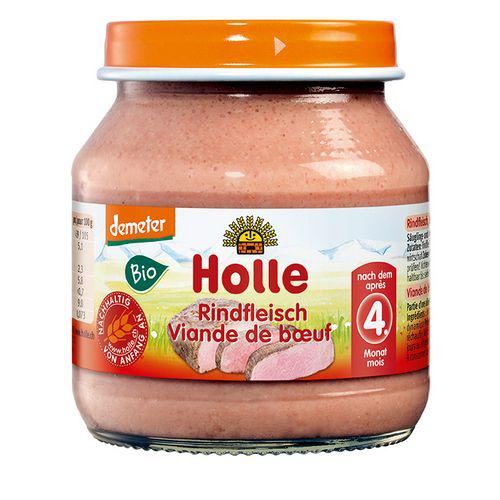 Miniaturka artykułu - HOLLE Bio Danie dla niemowląt Mięso wołowe, 125g